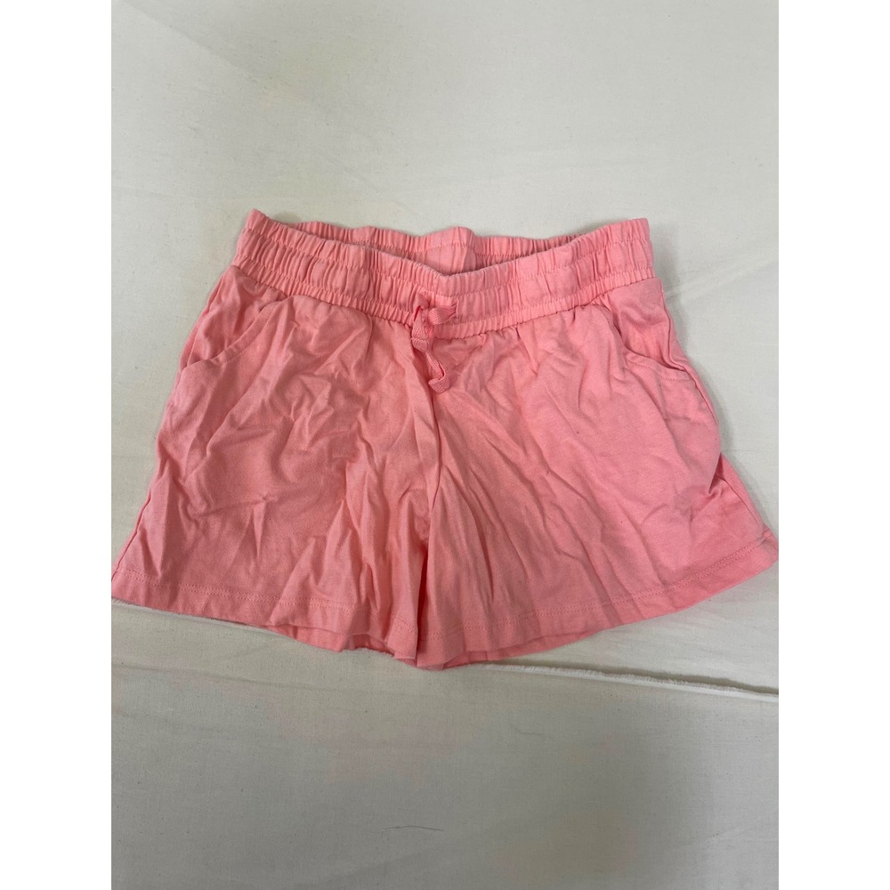 Cat & Jack Girls Pink Jersey Knit Pull On Shorts Size L 10/12 Elastic Waist